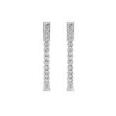 18k White Gold and Diamond Hoops and total gold weight of 7.21g